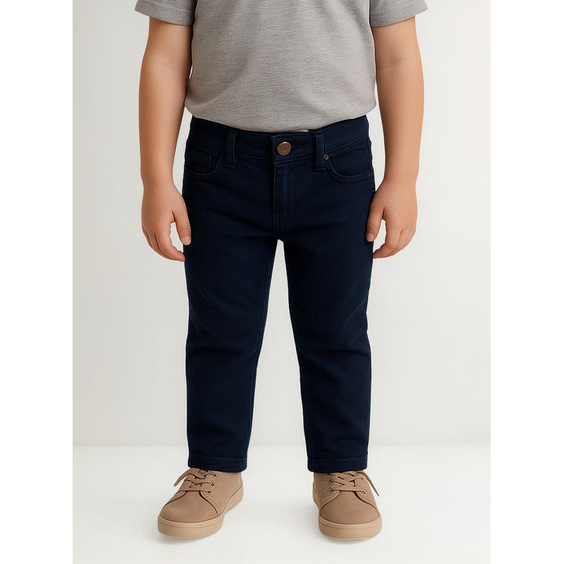 Pantalón Gabardina Para Niño Mod.3517 Marca Mayoral® Azul Marino Liso 5
