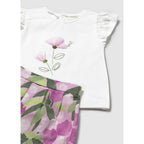 Conjunto De Bebé Blusa+short Mod.1237 Marca Mayoral®