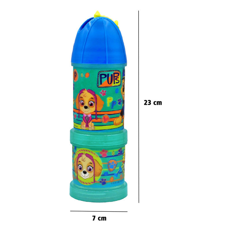 Botella De Agua Con Compartimento Diseño Infantil