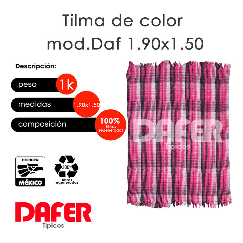 Cobija Mexicana Tilma De Color Mod.daf 1.9x1.50m Económica
