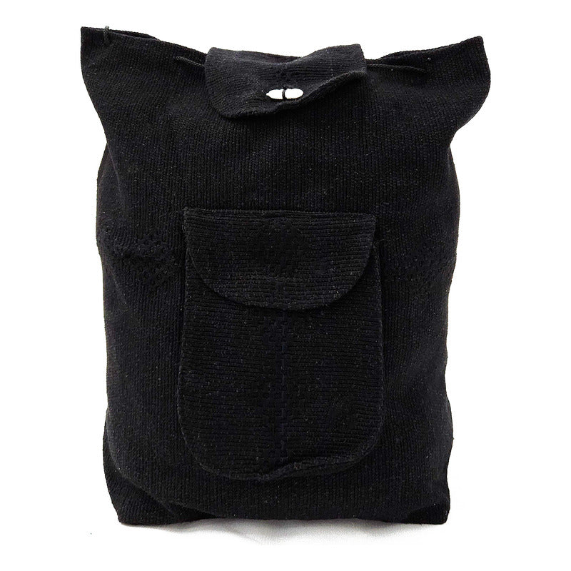 Mochila Artesanal Tejida Tipo Morral Con Bolsillo Frontal 10kg