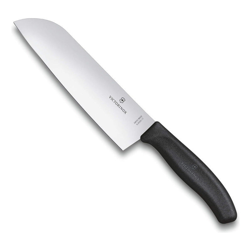 Cuchillo Santoku Clásico 17cm Blíster 6.850317b Victorinox® Plateado