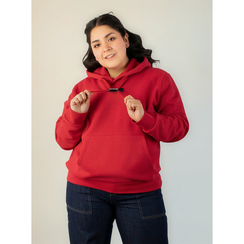 Sudadera Unisex Básica Plus Size Nw86-sud8643xl Greenlander® 1x Rojo Lisa