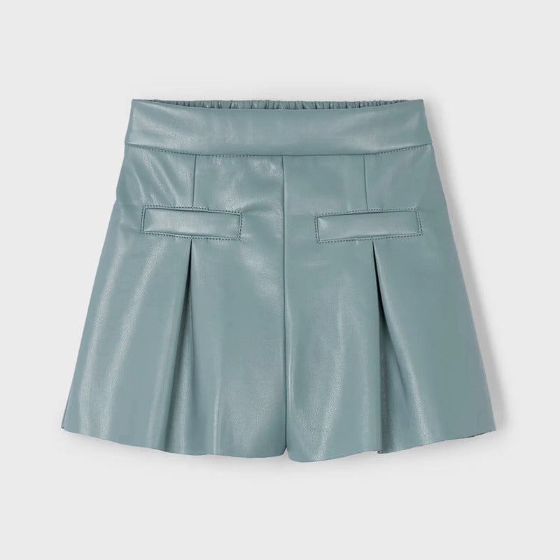 Short Polipiel Casual Para Niña Mod.4223 Marca Mayoral® Salvia Lisa 8 Años