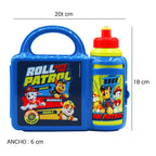 Lonchera Infantil De Plástico Con Botella Diseños Varios