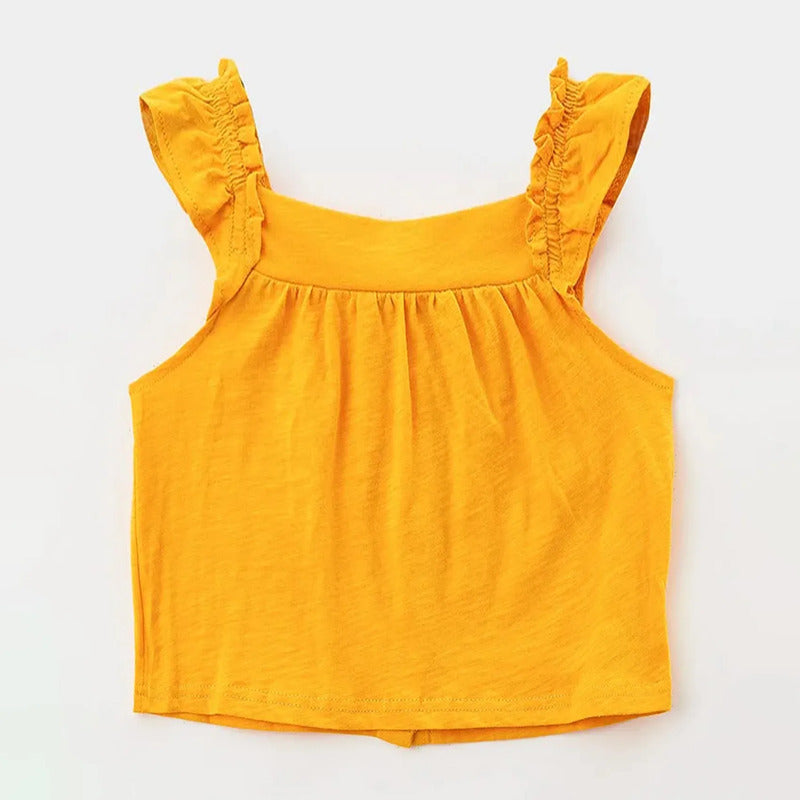 Conjunto Para Niña Short+blusa Mod.3281 Marca Mayoral® Banana Floreado 2 Años