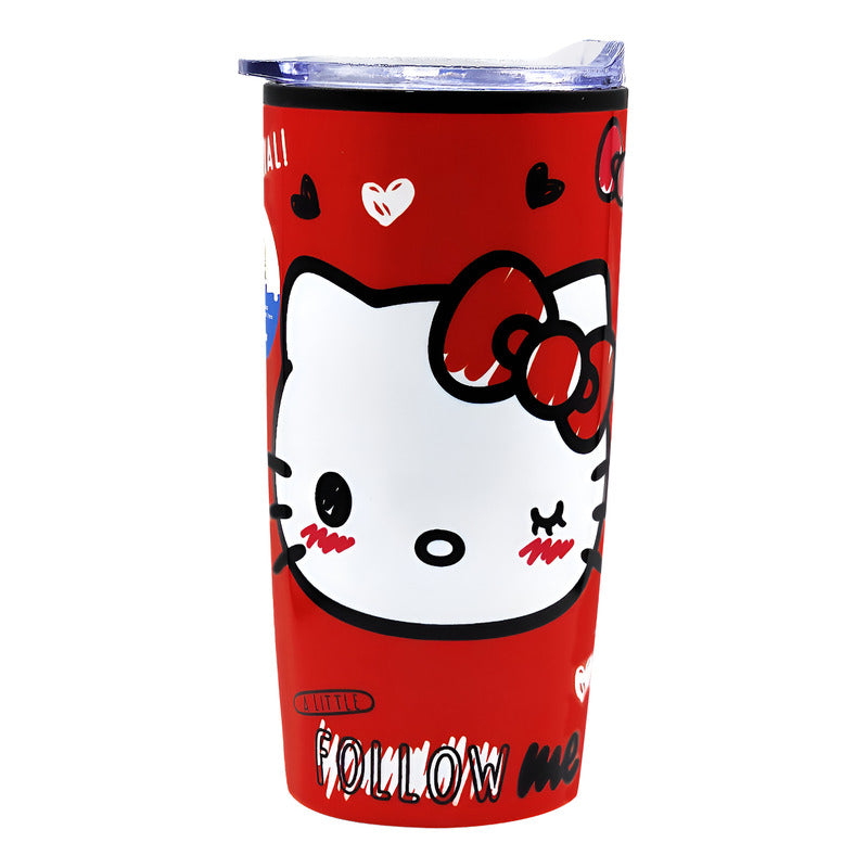 Vaso Termo Con Tapa 450ml Para Adulto Diseños Varios