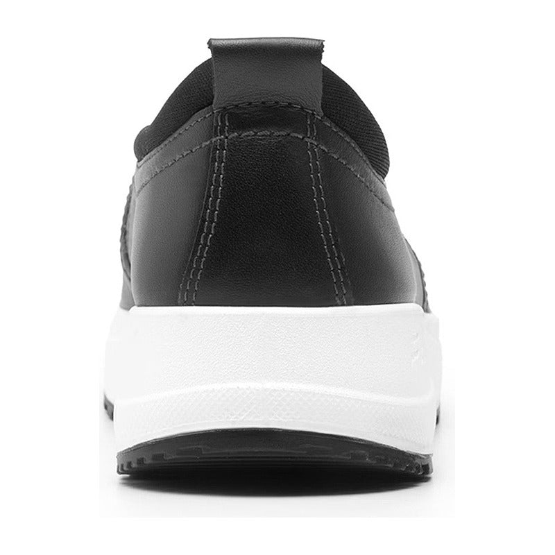 Tenis Para Mujer Slip On Mod.117207 Marca Flexi® Negro Lisa 24.5 Mx