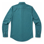 Camisa Slim Fit Para Hombre Mod. B61301 Marca Bobois® Verde Agua Liso M