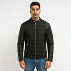 Chamarra Hombre Con Detalles En Vinipiel Mod. D45307 Bobois®