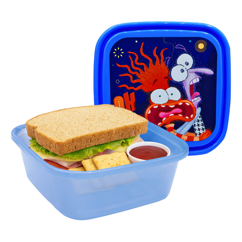 Recipiente Infantil Escolar Para Comida Diseños Varios