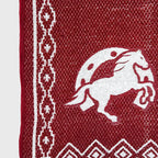 Jorongo Gaban Artesanal Mexicano Colores Caballos Herradura Vino Caballos Herradura Xg