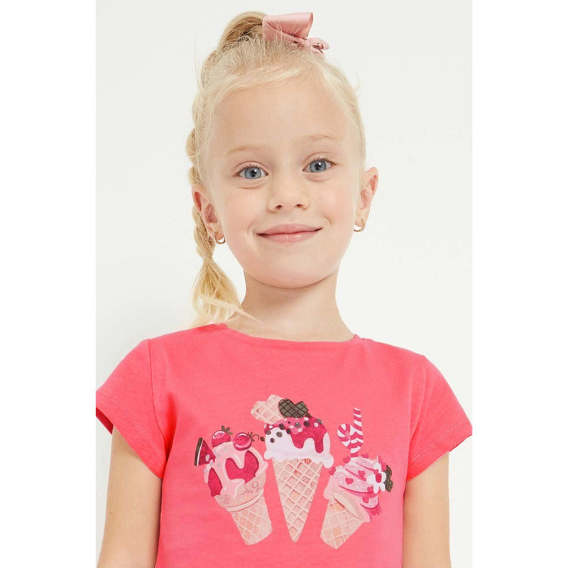 Blusa Casual Para Niña Mod.3070 Marca Mayoral® Peonia 2 Años