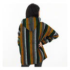 Suéter Poncho Canguro Artesanal Hoodie Acrilico Colores