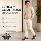 Tenis Casual Para Caballero Mod. D2126802 Marca Dockers® Azul Marino Liso 28.5 Mx