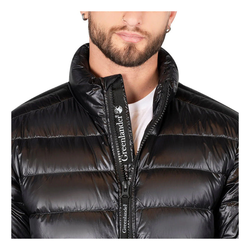 Chamarra Para Hombre Mod.cw83-pol 8745 Marca Green Lander® Negro G Lisa