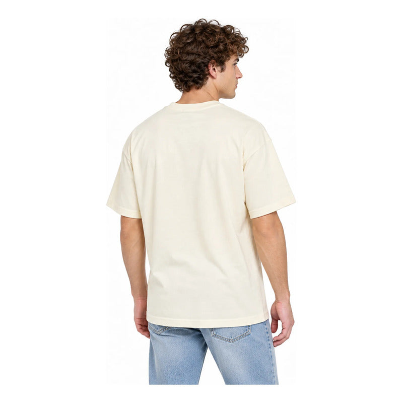 Playera Oversize Fit Hombre City Crawler Mascara De Latex® Beige City Crawler M Lisa