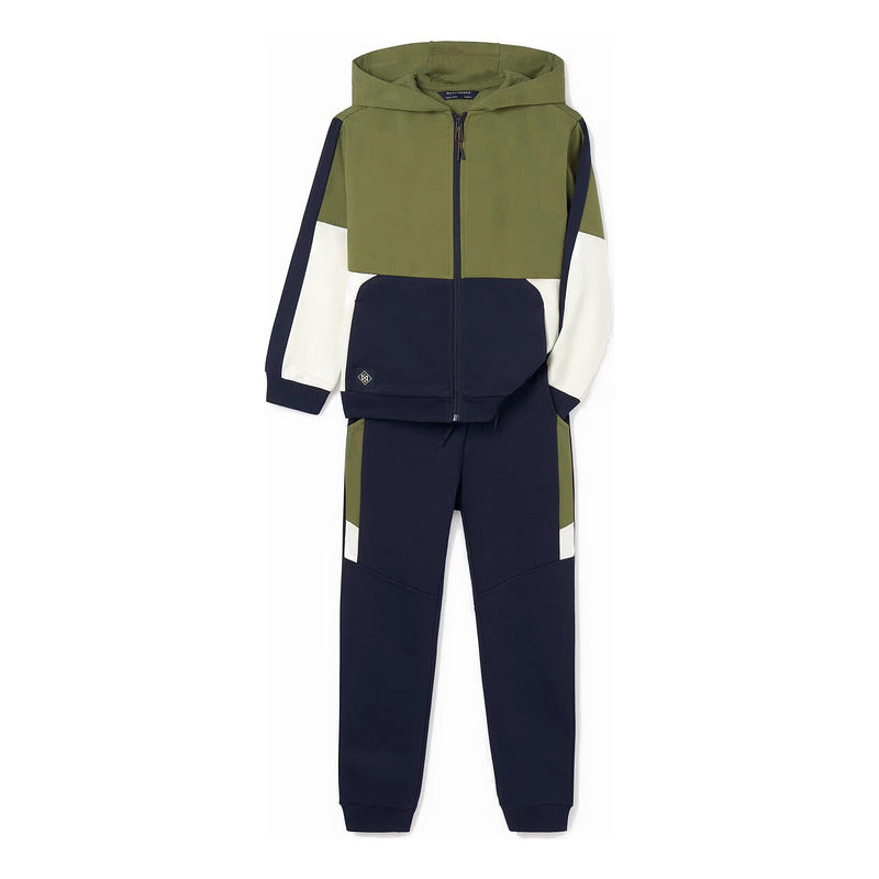 Conjunto Deportivo Para Niño Mayoral Modelo 7841  Mayoral® Verde Musgo Lisa 18