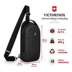 Bandolera Altmont Modern Sling Bag 653539 Marca Victorinox® Negro Liso