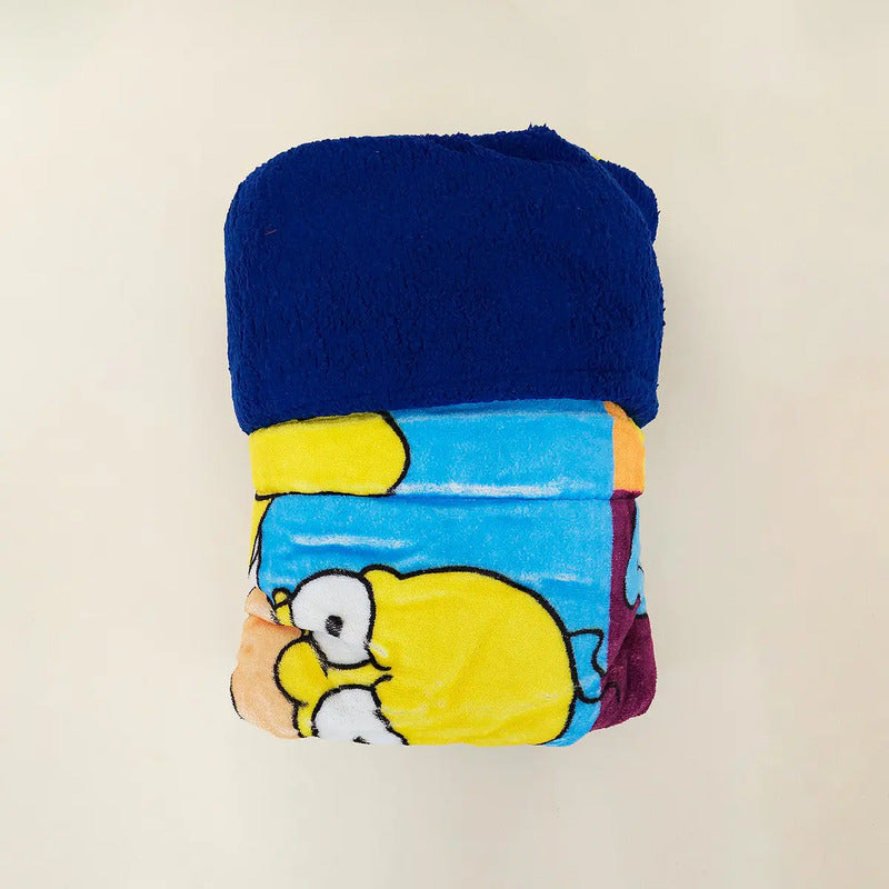 Cobertor Edredón Cunero Para Bebé 1.10mx1.40m Providencia® Diseño De La Tela Los Simpsons Multicolor