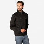 Chamarra Cuello Alto Para Hombre Cw86-pol7048 Greenlander® Negro Ch Liso