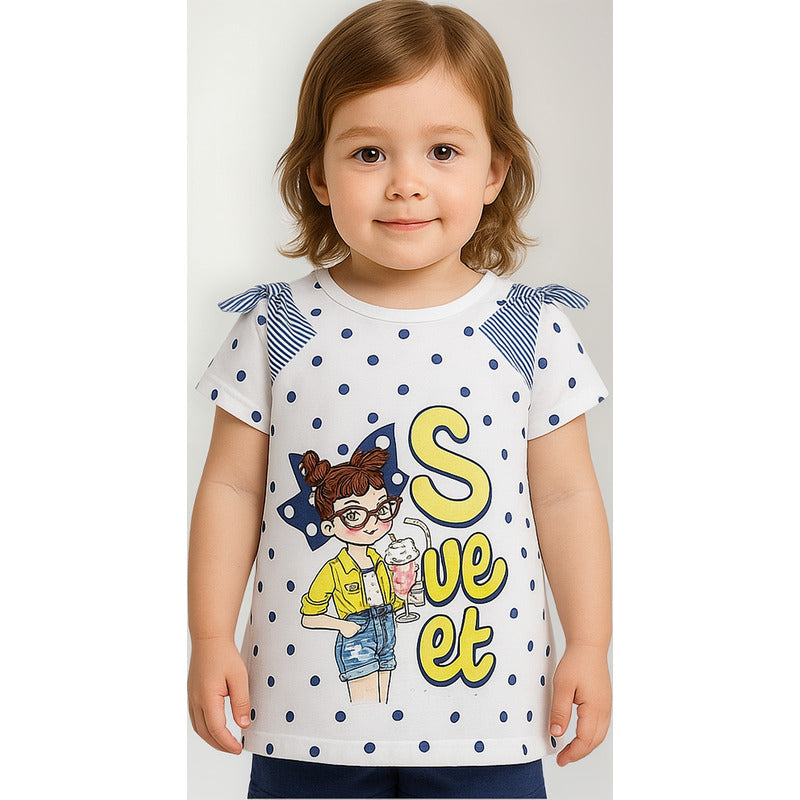 Blusa De Niña Con Estampado Mod.3005 Marca Mayoral®