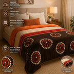 Edredón Jumbo De Borrega King Size 2.30mx2.40m Providencia® Chenoa Multicolor
