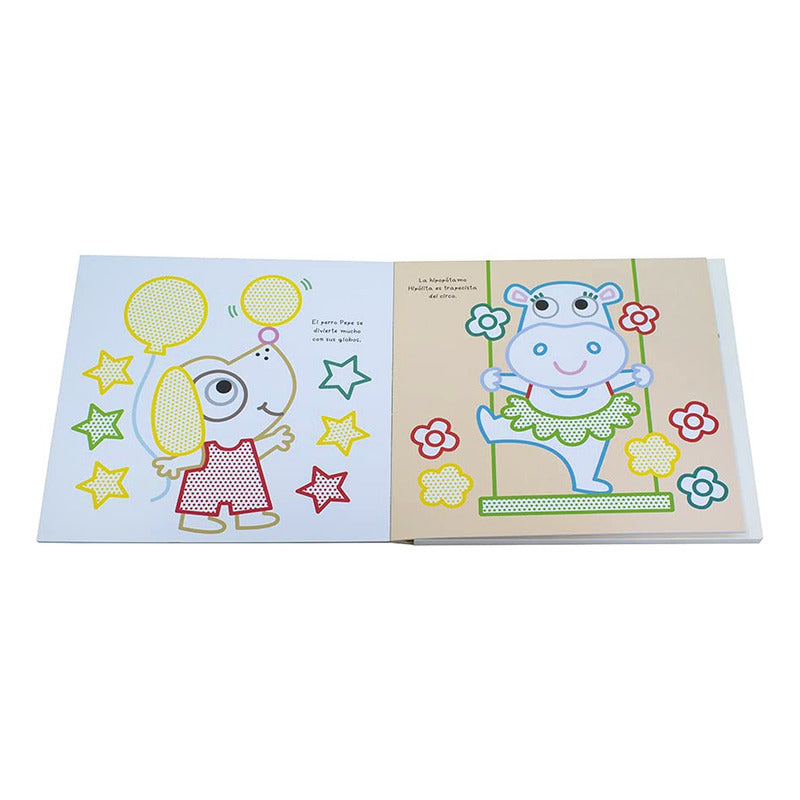 Libro Para Colorear  Mod. Calcomanías Blanditas Marca Yoyo®