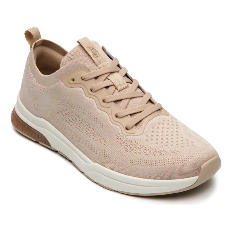 Tenis Casual Para Dama Mod.105125 Marca Flexi® Beige 24 Mx
