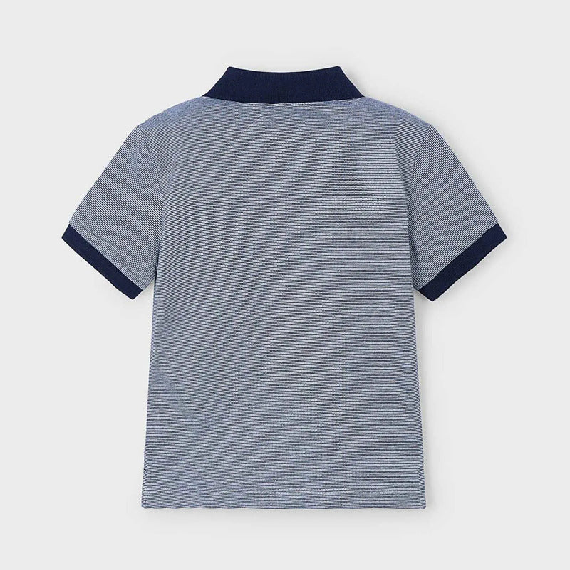 Playera Polo Para Niño Mod. 3105 Marca Mayoral® Marino 7 Años Lisa