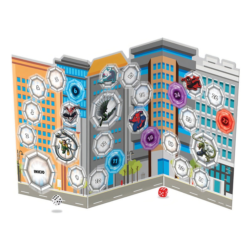 Juego De Mesa Spider-man Combate Vertical Novelty + 6