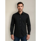 Camisa De Manga Larga John Henry  Blanca Con Detalles