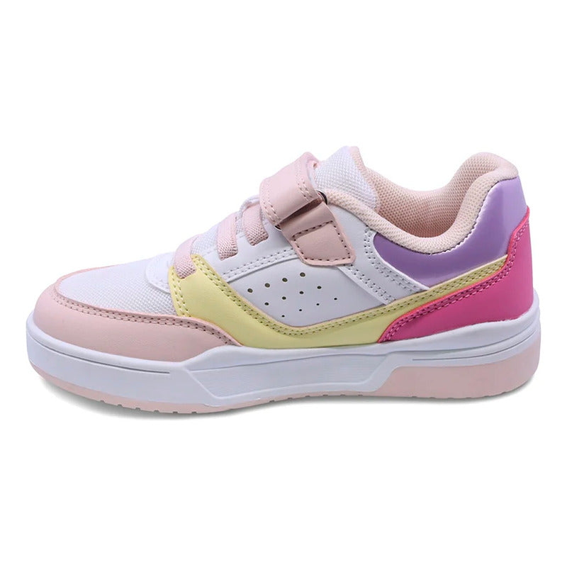 Tenis Para Niña Mod.203700-o Marca Coqueta Y Audaz® Multicolor Colores 20 Mx