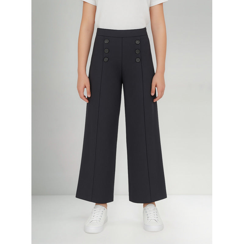 Pantalón Acampanado Para Niña Mod.6534 Marca Mayoral® Gris Oscuro Liso 14 Años