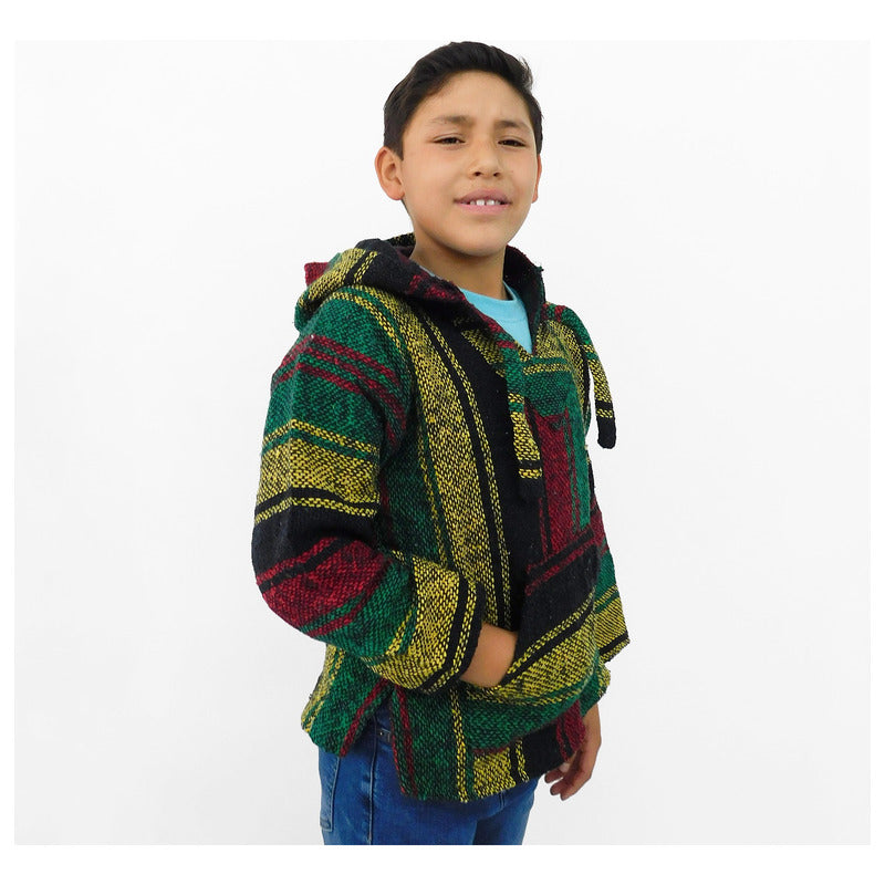 Sudadera Canguro Artesanal De Jerga Infantil