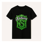Playera De Hombre Con Estampado De Películas American Level® Negro Slytherin G Lisa