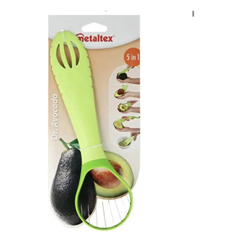 Utensilio Para Aguacate, Corta, Extrae Hueso Y Rebana Verde Lima