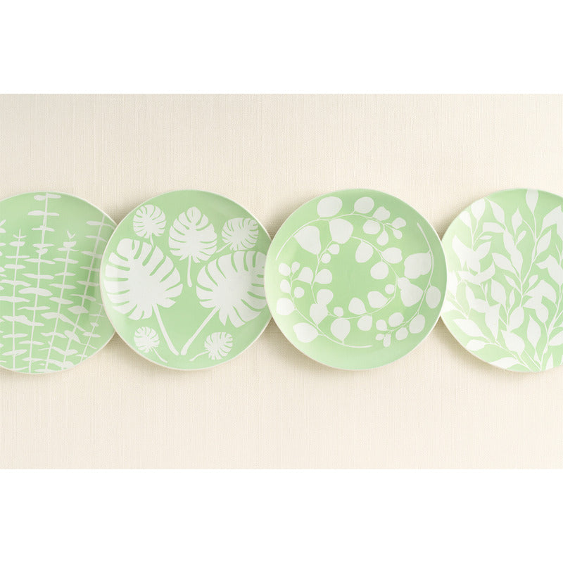 Vajilla Alemana De Porcelana Fina Botánica 16pz Kaiser® Blanco/azul