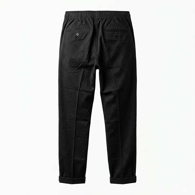 Pantalón Jogger Slim Fit Para Hombre Gjoggw Marca Bobois® Negro Lisa 36