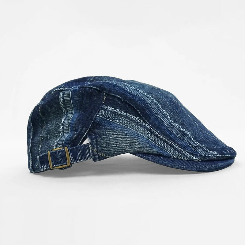 Boina Gorra Casual Retro Para Mujer Atemporal Multicolor Ch Rayas