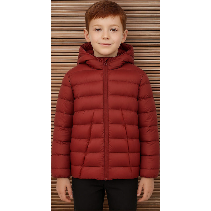 Chamarra Ultraligera Para Niño Mod.7456 Marca Mayoral® Terracota 8 Años Capitonado