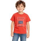 Playera Casual Para Niño Mod.3063 Marca Mayoral® Rojo Arcade 8 Años Lisa