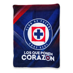 Frazada Ligera Super Suave Matrimonial Futbol Providencia® Equipo 500 G Cruz Azul