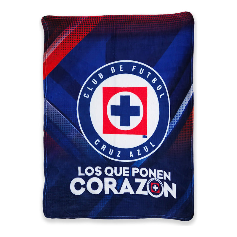 Frazada Ligera Super Suave Matrimonial Futbol Providencia® Equipo 500 G Cruz Azul