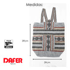 Mochila Artesanal Tejida Tipo Morral Con Bolsillo Frontal 10kg