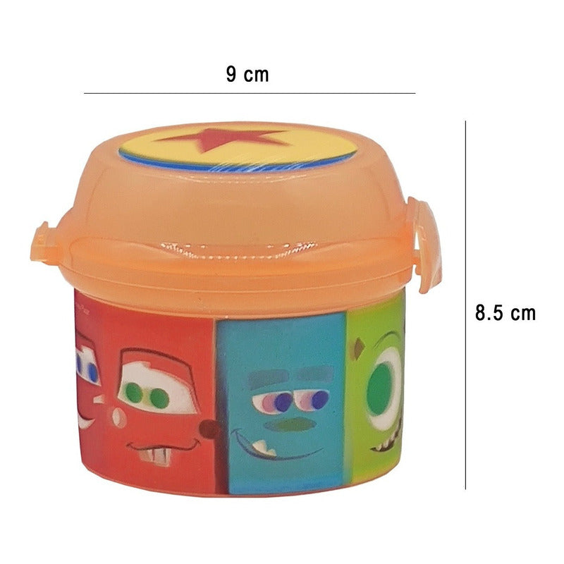 Topper Recipiente Para Comida Diseño Lenticular Niños