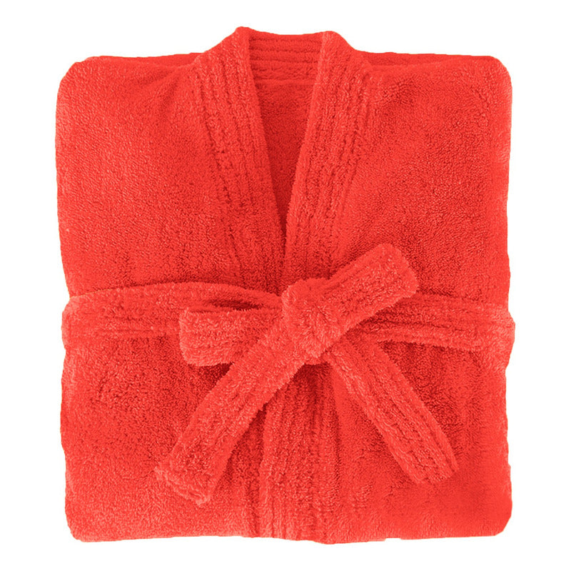 Bata De Baño Unisex Absorbente Unitalla Tela Suave Ligera