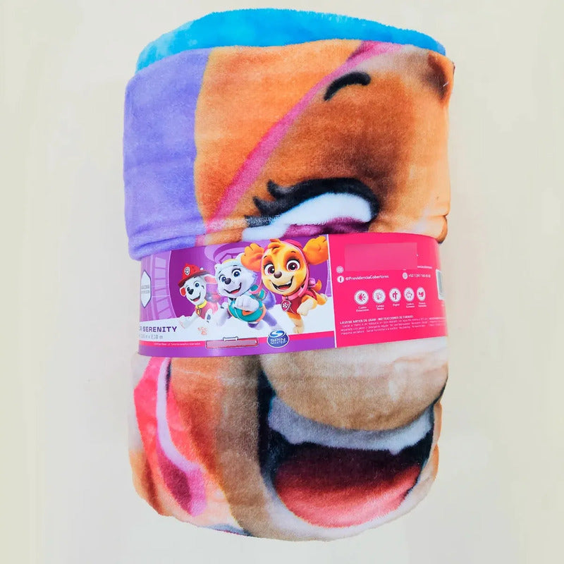 Cobertor Ligero Super Suave Matrimonial Diseños Providencia® Paw Patrol Torre 850 G Multicolor