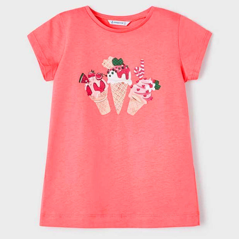 Blusa Casual Para Niña Mod.3070 Marca Mayoral® Peonia 5 Años
