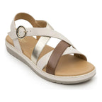 Sandalia Casual Para Mujer Mod.100238 Marca Flexi® Multicolor Liso 24.5 Mx